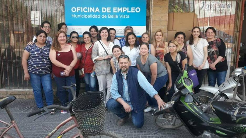 Participantes de la capacitación en la oficina de empleo